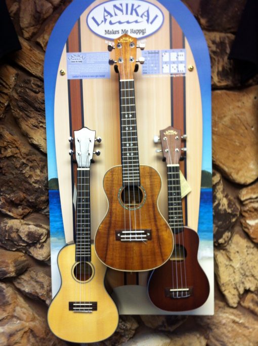 Lanikai and Eddy Finn ukeleles